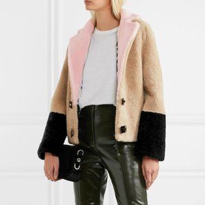 Saks Potts Heidi Color-Block Shearling Jacket